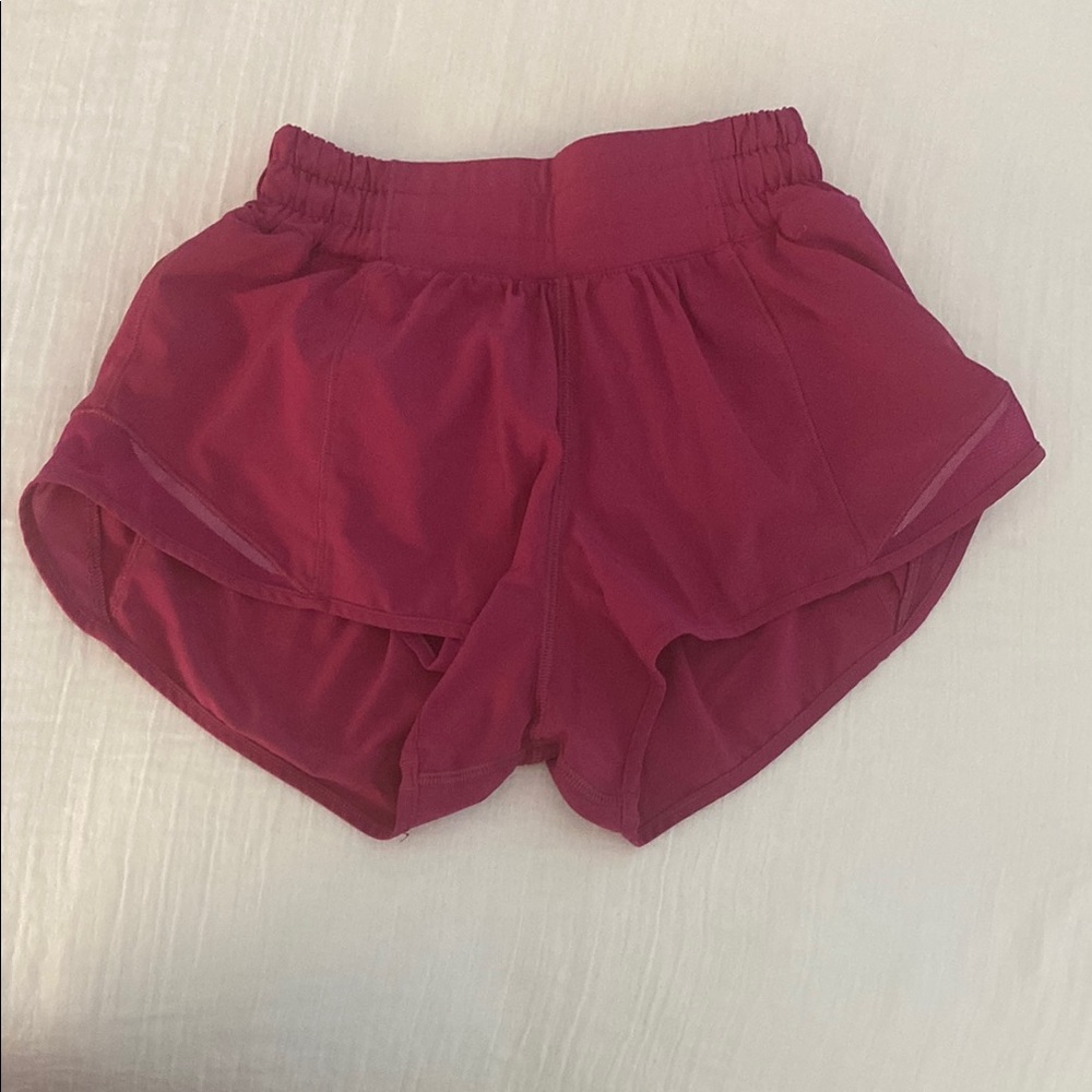 Women's Hot Pink Lululemon Athletic Shorts